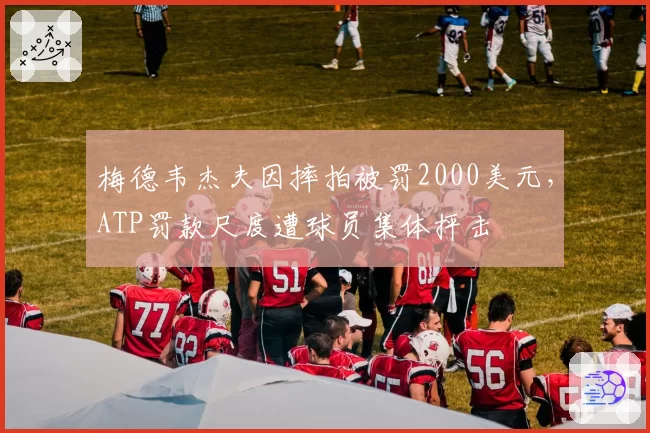 梅德韦杰夫因摔拍被罚2000美元，ATP罚款尺度遭球员集体抨击